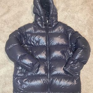 Moncler Ecrins Puffer Jacket in Navy Blue size Mens 7